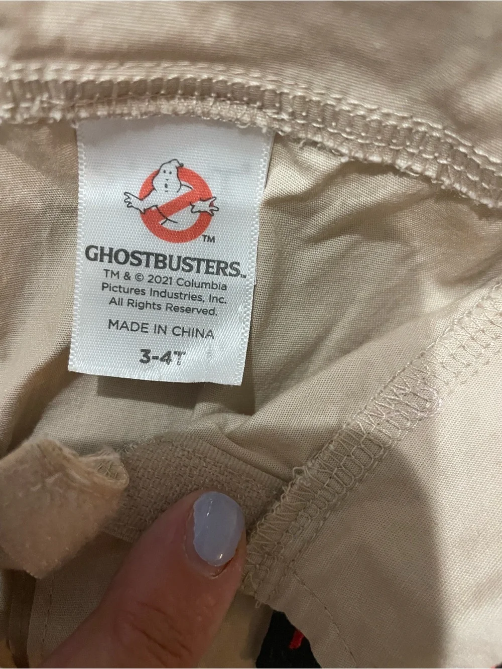 Rookie' Ghostbuster-Style Costume Jumpsuit 3-4T